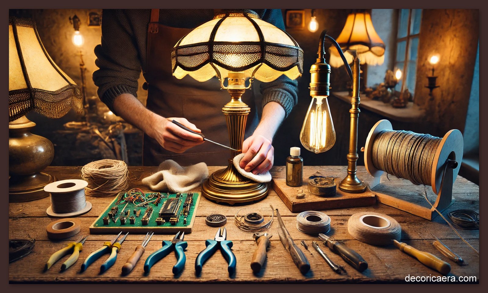 Restoring Vintage Lamps: Easy Cleaning & Rewiring Guide